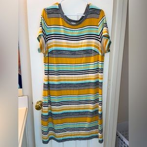 Womens Ava & Viv Tshirt Dress 1X